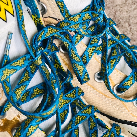 Wonder Woman Converse High Top Sneakers - Picture 2 of 13